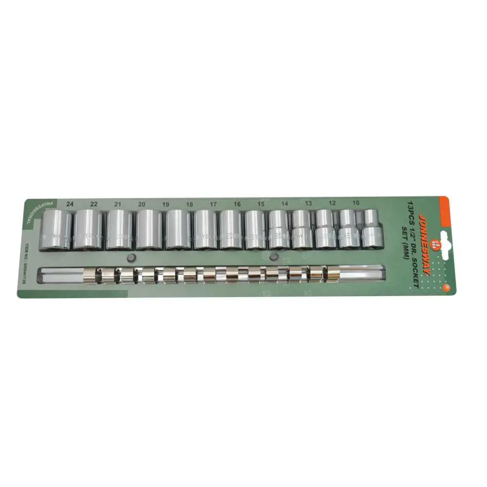 Juego de dados poligonales 1/2" 13 piezas Jonnesway