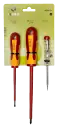 Juego destornilladores dieléctricos con tester 3 piezas Irimo