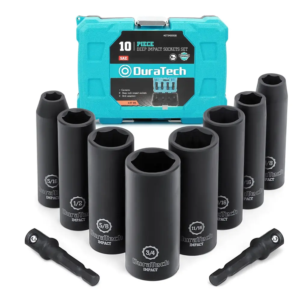 Set de 10 piezas de dados de alto impacto Duratech