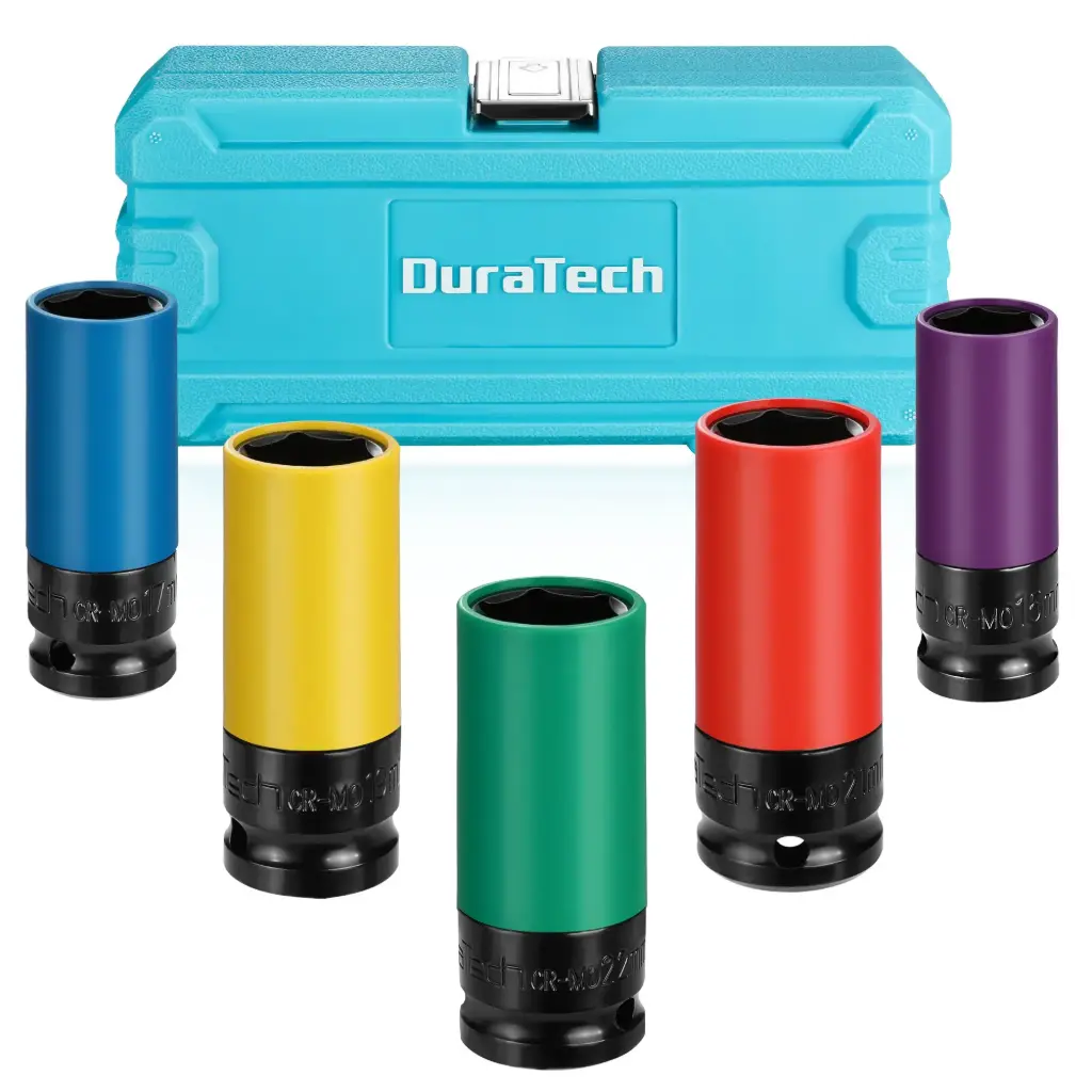 Juegos de llaves de impacto con protector 1/2" Duratech