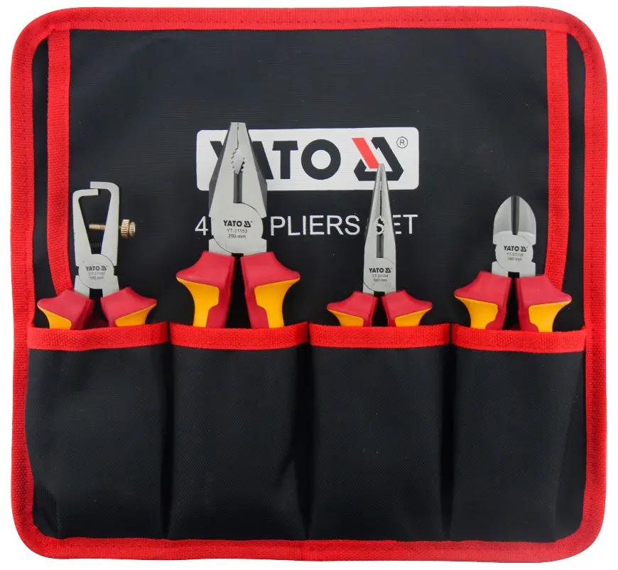Set de alicates aislantes 4 piezas Yato