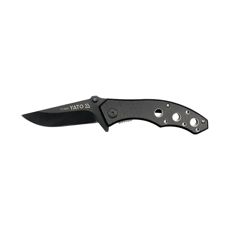 Cuchillo plegable negro 190mm Yato