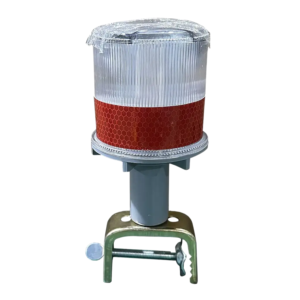 Baliza Destellante Solar con Led Roja