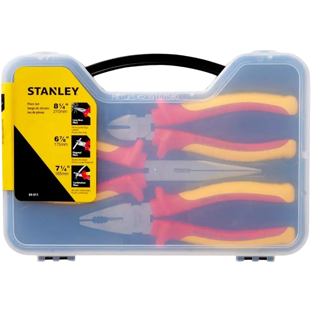 Juego de 3 Alicates Aislados de 1000v Stanley