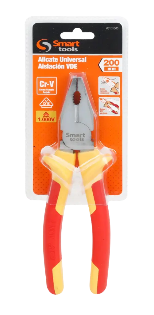 Alicate Universal Aislado 8" 1000v Smart Tools 