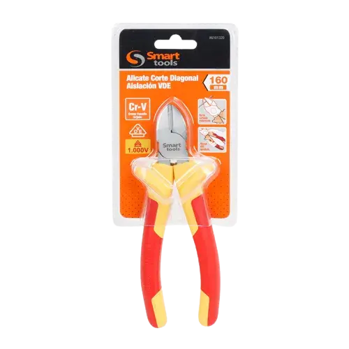 Alicate Corte Diagonal 6" Aislado 1000v Smart Tools 
