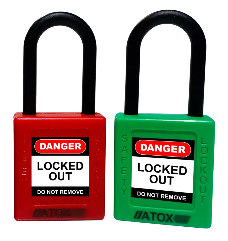 Candado Dieléctrico Verde/Rojo Steelpro