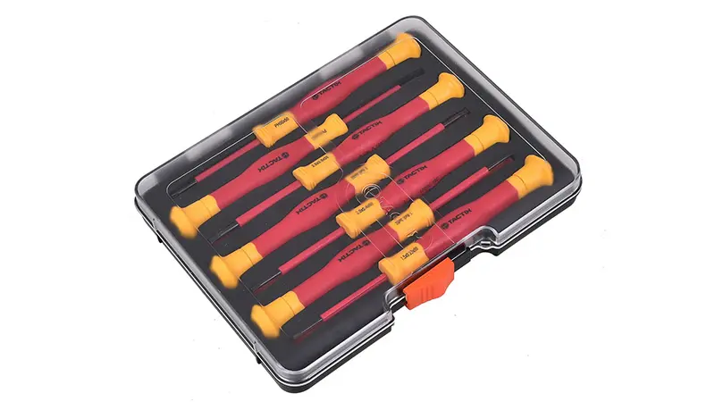 Juego de destornilladores de precisión Aislado 1000v Tactix