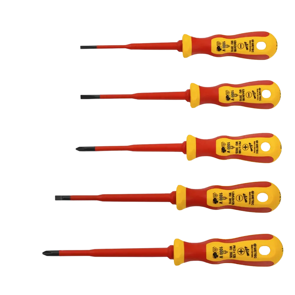 Set de Destornilladores Aislados 1000v 5 Piezas Wetec