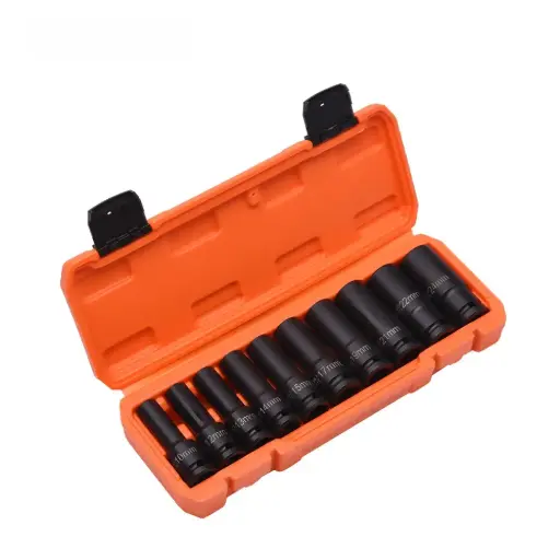 [537020] Set De Dados De Impacto 10 Piezas 1/2" largos 