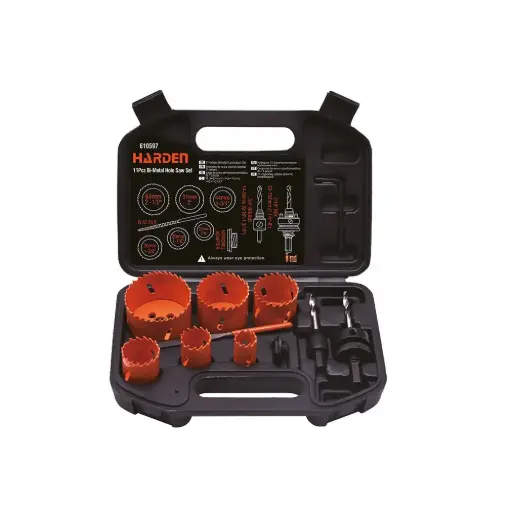 [610597] Juego de Sierras de Copa 11 Piezas Bi-Metal Harden 