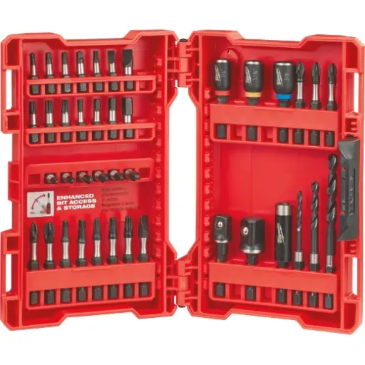 Juego taladro y casquillo Shockwave de 40 piezas Milwaukee