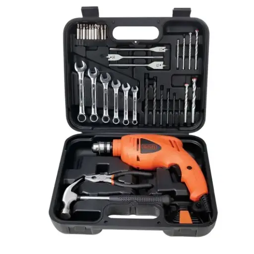 [HD455KA-B3] Taladro Percutor + Maleta + 41 Accesorios Black & Decker 