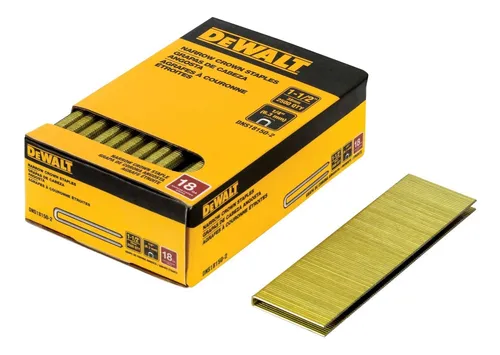 [DNS18150-2] Grapas 1/4" cabeza angosta calibre 18 pack 2500 unidades DeWalt
