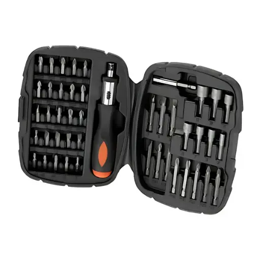 [A7039-XJ] Juego de puntas con destornillador 45 piezas Black & Decker