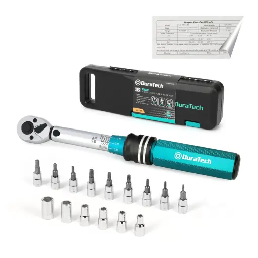 [DTMTTWS16] Set llave de torque 1/4" 16 piezas Duratech 