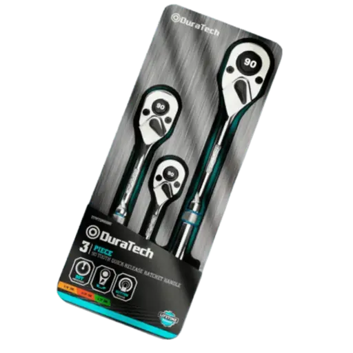 [DTMTQRRS90] Set 3 Chicharras 1/4", 3/8", 1/2" Duractech