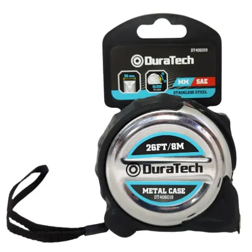 [DT406019] Huincha de medir metálica 8m Duratech