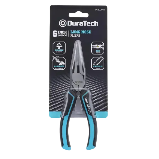 Alicates punta larga 6"160mm/8"200mm Duratech