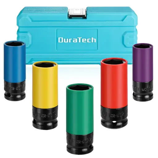 [DT001015] Juegos de llaves de impacto con protector 1/2" Duratech