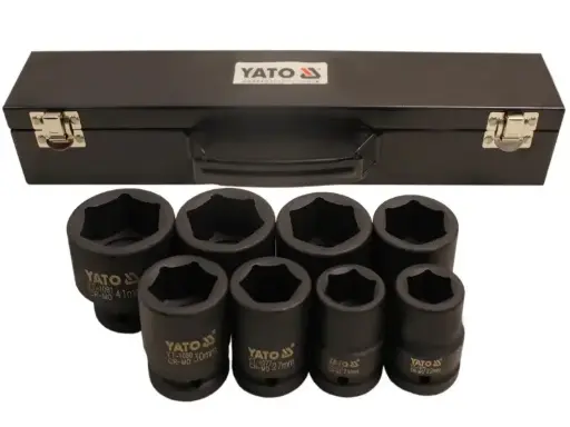 Juego dados de impacto hexagonal 3/4" 8 piezas Yato