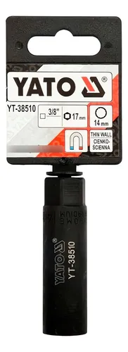 [YT-38510] Dado para bujías poligonal 3/8" 14mm Yato