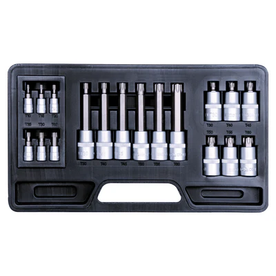 [YT-7751] Maleta de Dados Torx 1/2" 1/4" 18 piezas Yato