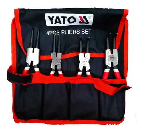 [YT-39171] juego de alicates saca seguros 9" 4 piezas Yato
