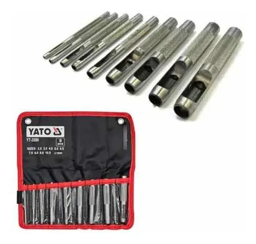 [YT-3590] Juego de saca bocado 9 piezas Yato