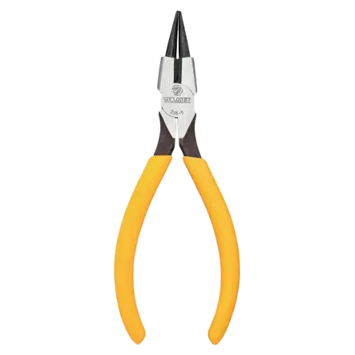 [D216-6] Alicate Punta Redonda Aislado con Corte lateral 6" Tulmex