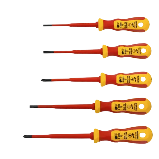 [WE-08000005] Set de Destornilladores Aislados 1000v 5 Piezas Wetec